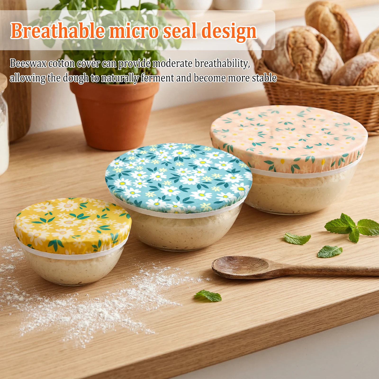 3Pcs Bowl Covers Cotton Beeswa – Beeswax Food Cover recenzja i cena