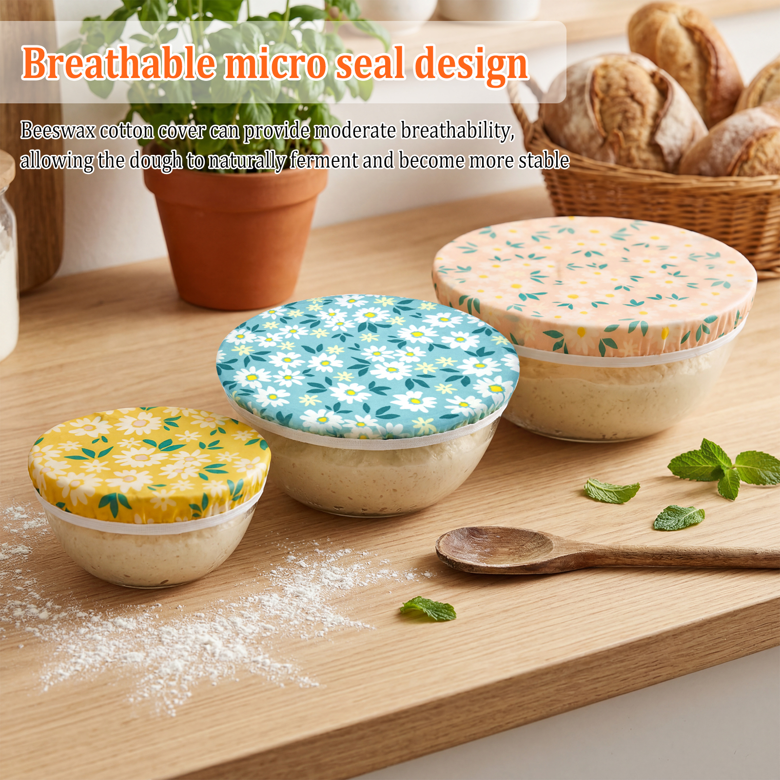 3Pcs Beeswax Bowl Cover Reusab – Beeswax Food Cover recenzja i cena