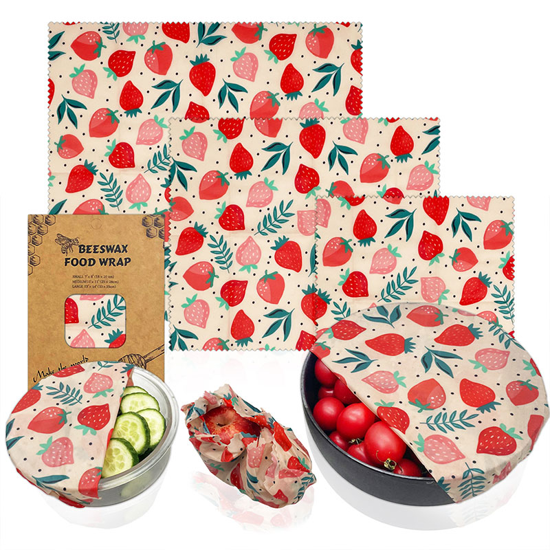3Pcs/Set Cotton Beeswax Wrap C – Beeswax Food Cover recenzja i cena