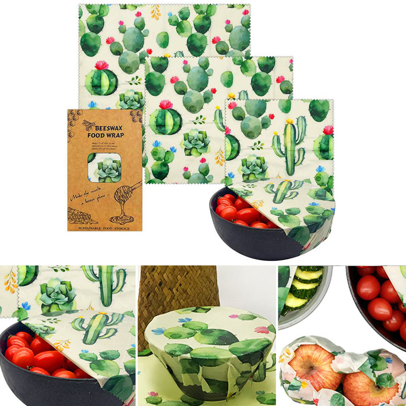 3Pcs/Set Cotton Beeswax Wrap C – Beeswax Food Cover recenzja i cena