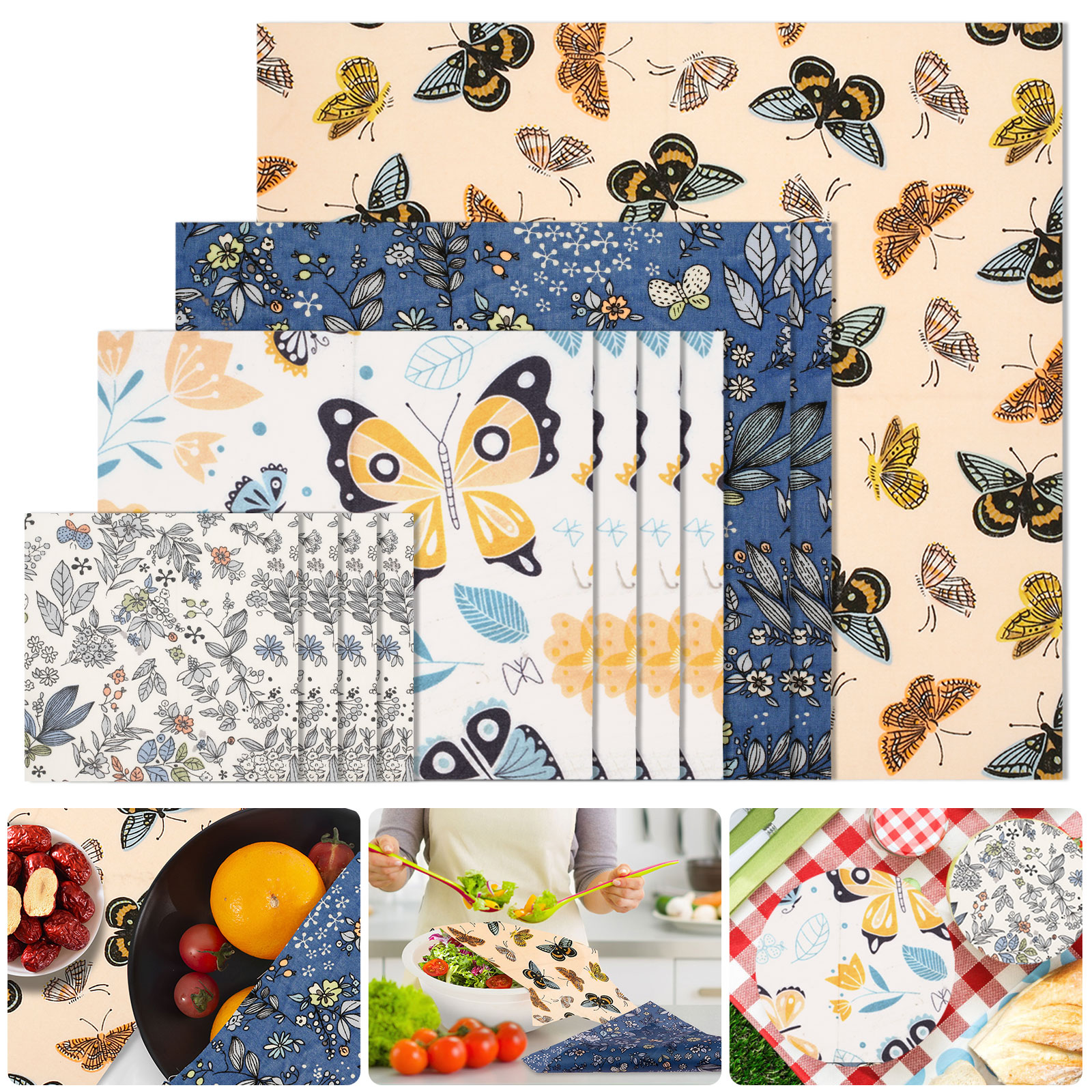 11 Pcs Beeswax Food Wrap Set R – Beeswax Food Cover recenzja i cena