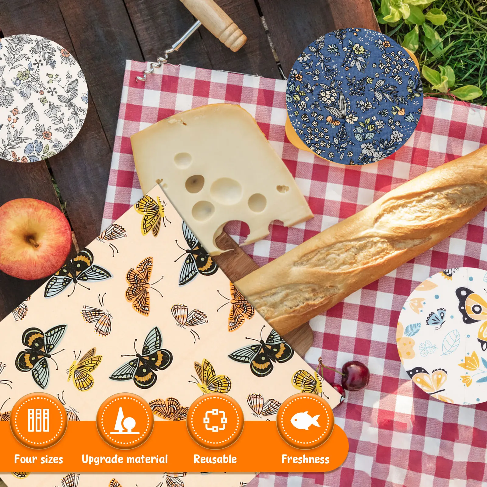 11 Pcs Beeswax Food Wrap Set R – Beeswax Food Cover recenzja i cena