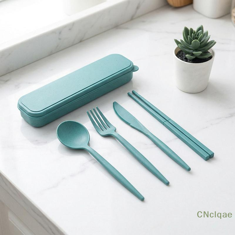 [TG813]Wheat Straw Tableware S – Bamboo Cutlery Travel recenzja i cena