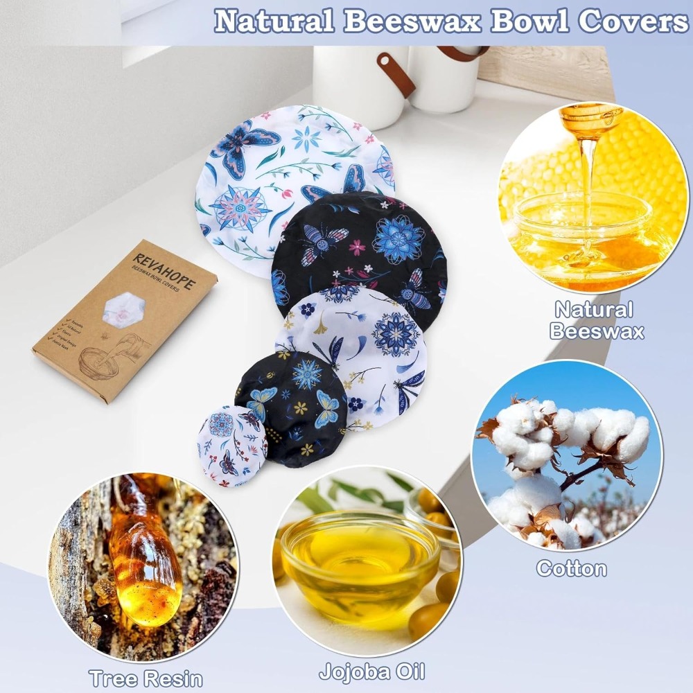 5-Size Reusable Beeswax Bowl C – Beeswax Food Cover recenzja i cena
