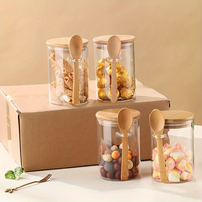 280ml Candy Jar, Biscuit Jar,  – Bamboo Cutlery Travel recenzja i cena