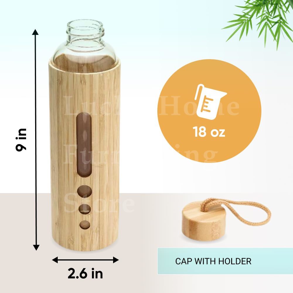550ML Borosilicate Glass Water – Bamboo Cutlery Travel recenzja i cena