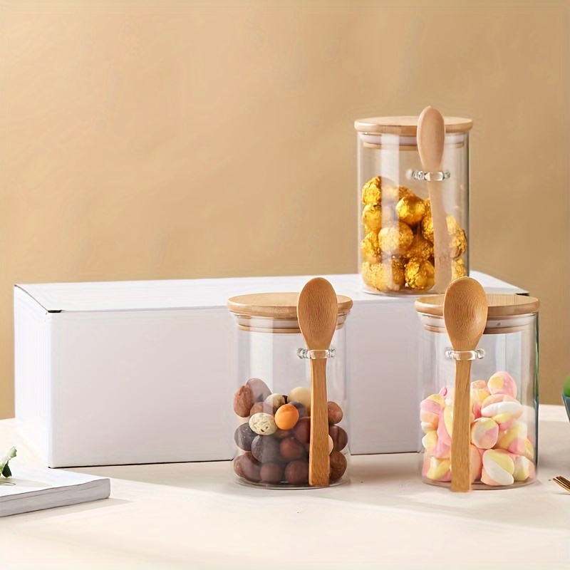 280ml Candy Jar, Biscuit Jar,  – Bamboo Cutlery Travel recenzja i cena