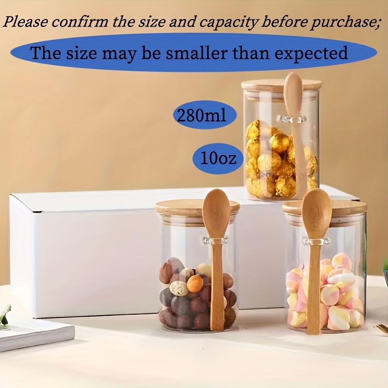 280ml Candy Jar, Biscuit Jar,  – Bamboo Cutlery Travel recenzja i cena