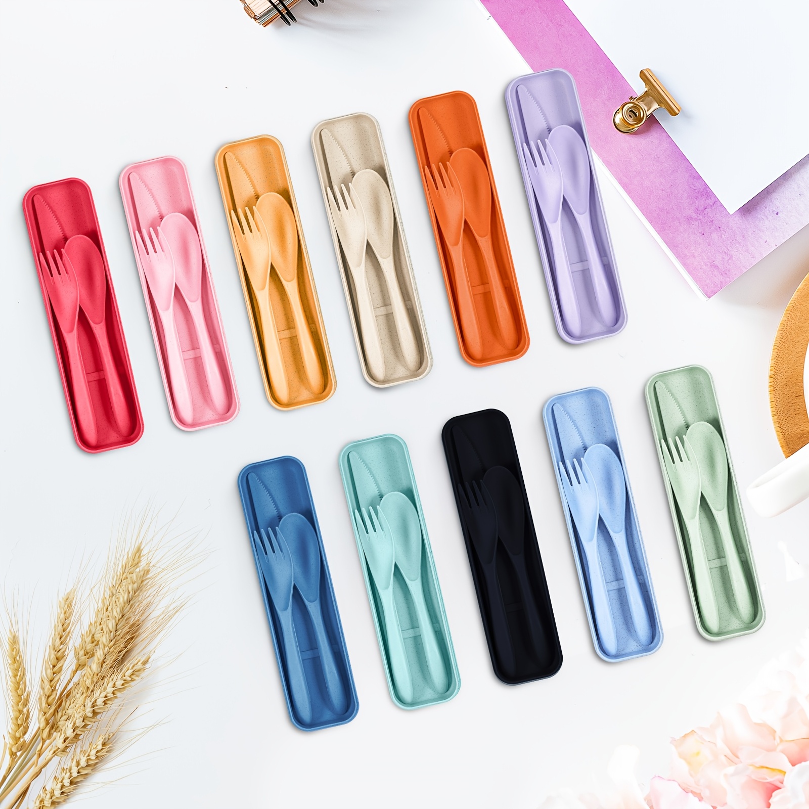 77 Sets Reusable Travel Utensi – Bamboo Cutlery Travel recenzja i cena